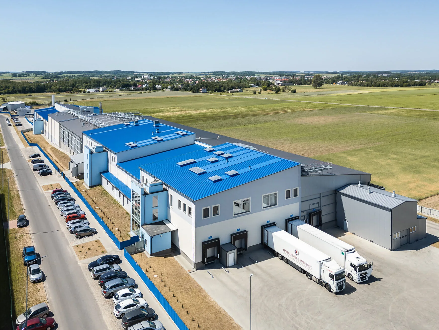 Aerial view of Zakrzewscy Group production facilities
